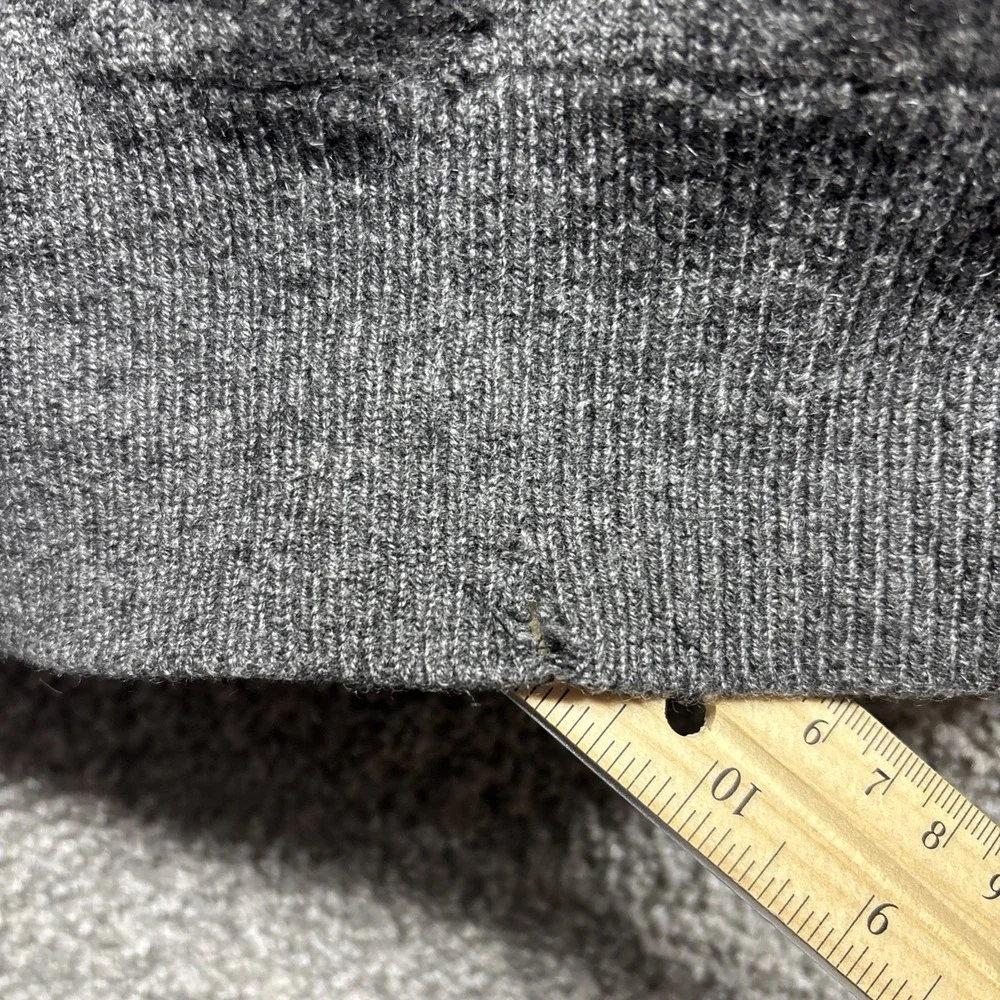 Vintage Neiman Marcus Exclusive 100% Cashmere Cardigan Sz XL Gray Scotland Women